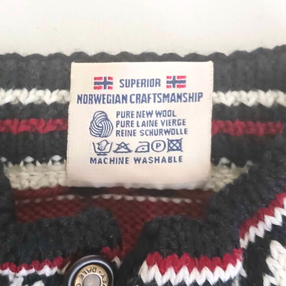 NEW Dale of Norway Pure New Wool Nordic 1/4 Zip Pullover Sweater Toddler Sz 2 - Picture 5 of 6